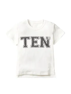10th B-Day Elevated Tee - White,Kids