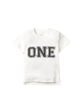 1st B-Day Elevated Tee - White,Kids