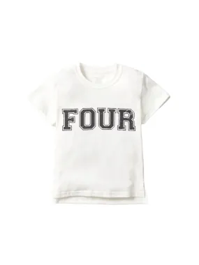 4th B-Day Elevated Tee - White,Kids