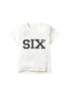 6th B-Day Elevated Tee - White,Kids