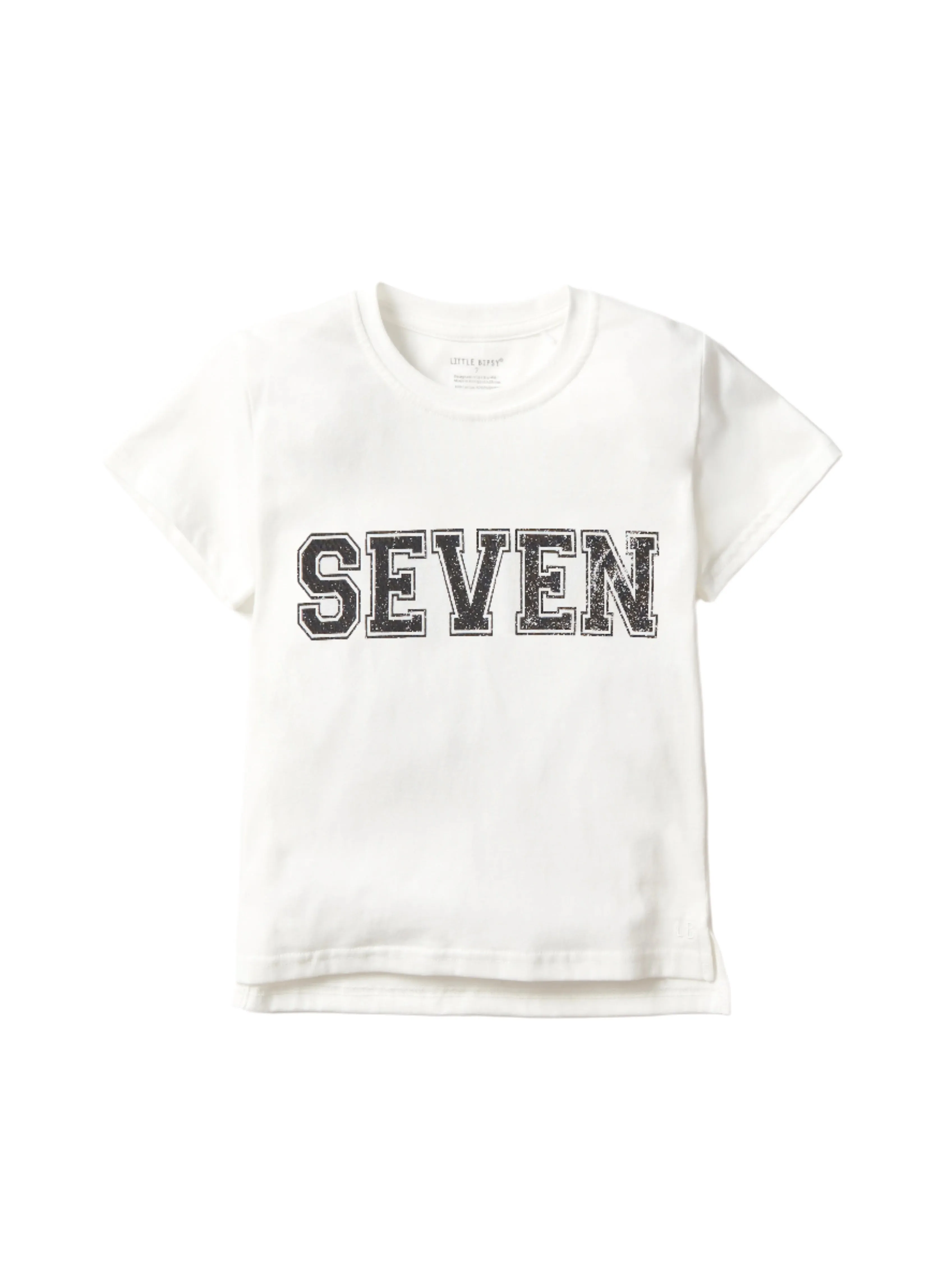 7th B-Day Elevated Tee - White,Kids