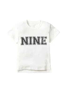 9th B-Day Elevated Tee - White,Kids