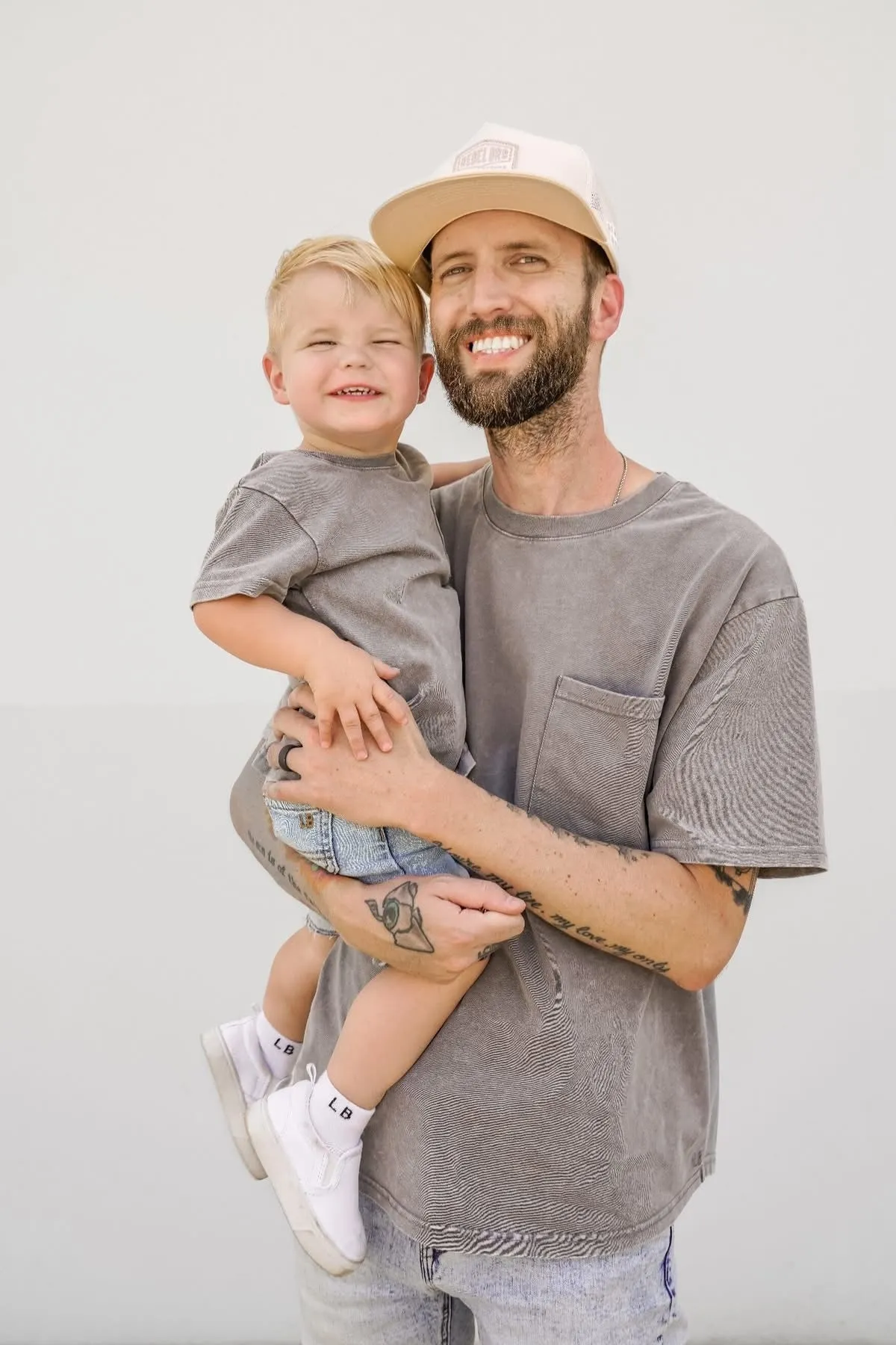 Acid Wash Pocket Tee - Grey,Kids
