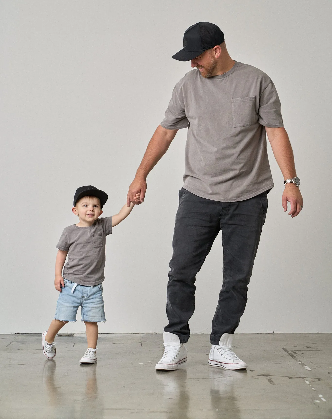Acid Wash Pocket Tee - Grey,Kids