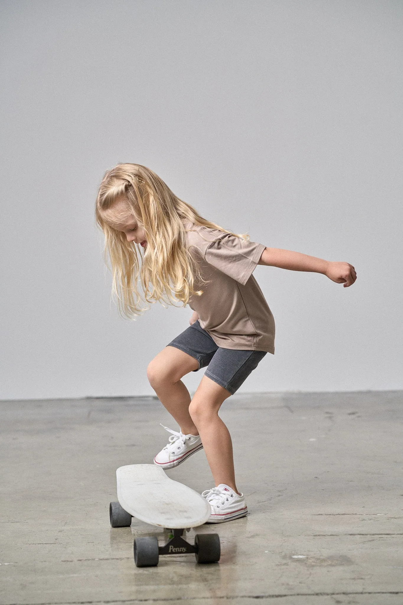 Acid Wash Ribbed Short - Black,Kids