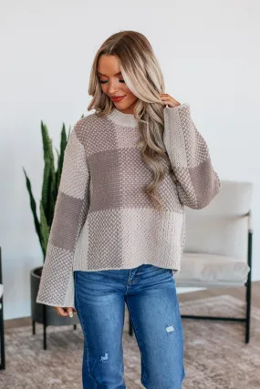 Amabel Checkered Sweater,Women Sweater