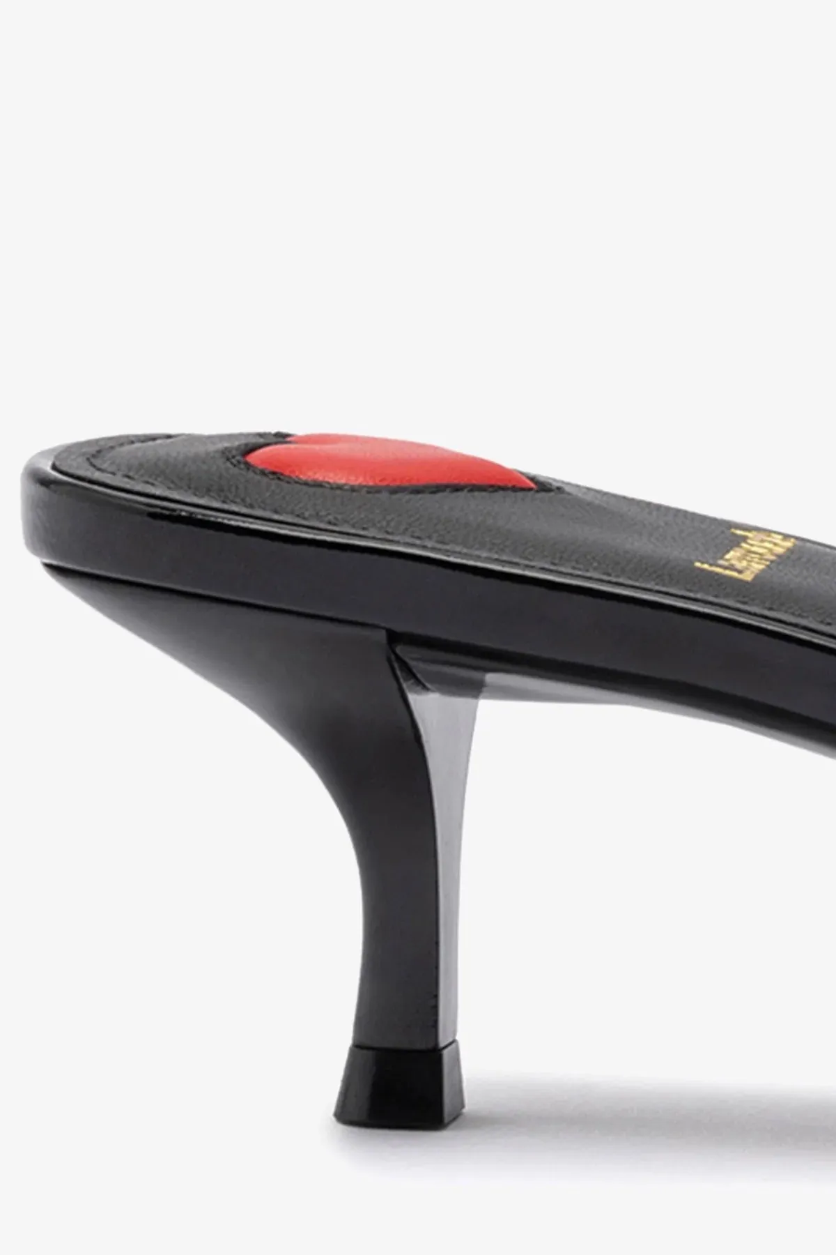 Amal Mule In Black Patent Leather,Women Heel