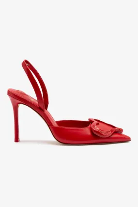 Amore Pump In Scarlet Leather,Women Heel