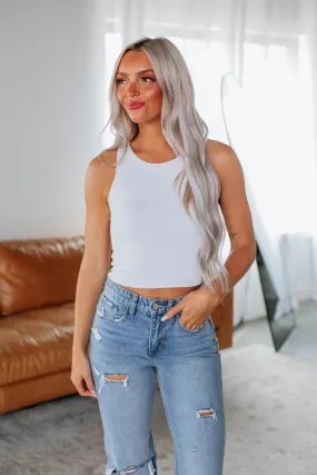 Angelina Basic Tank - Ivory,Women Tank