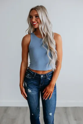 Angelina Basic Tank - Powder Blue,Women Tank