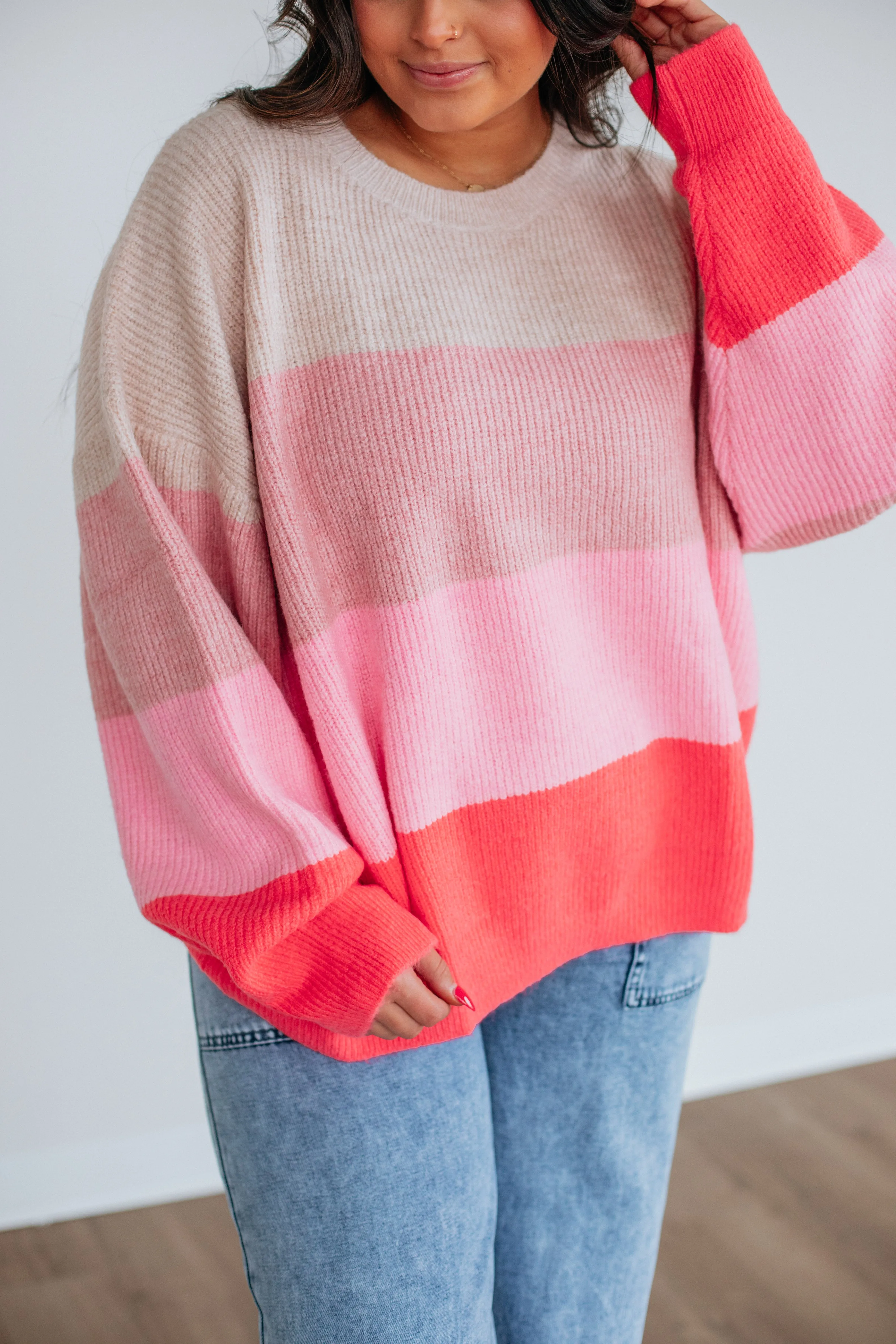 Annie Striped Sweater,Women Sweater
