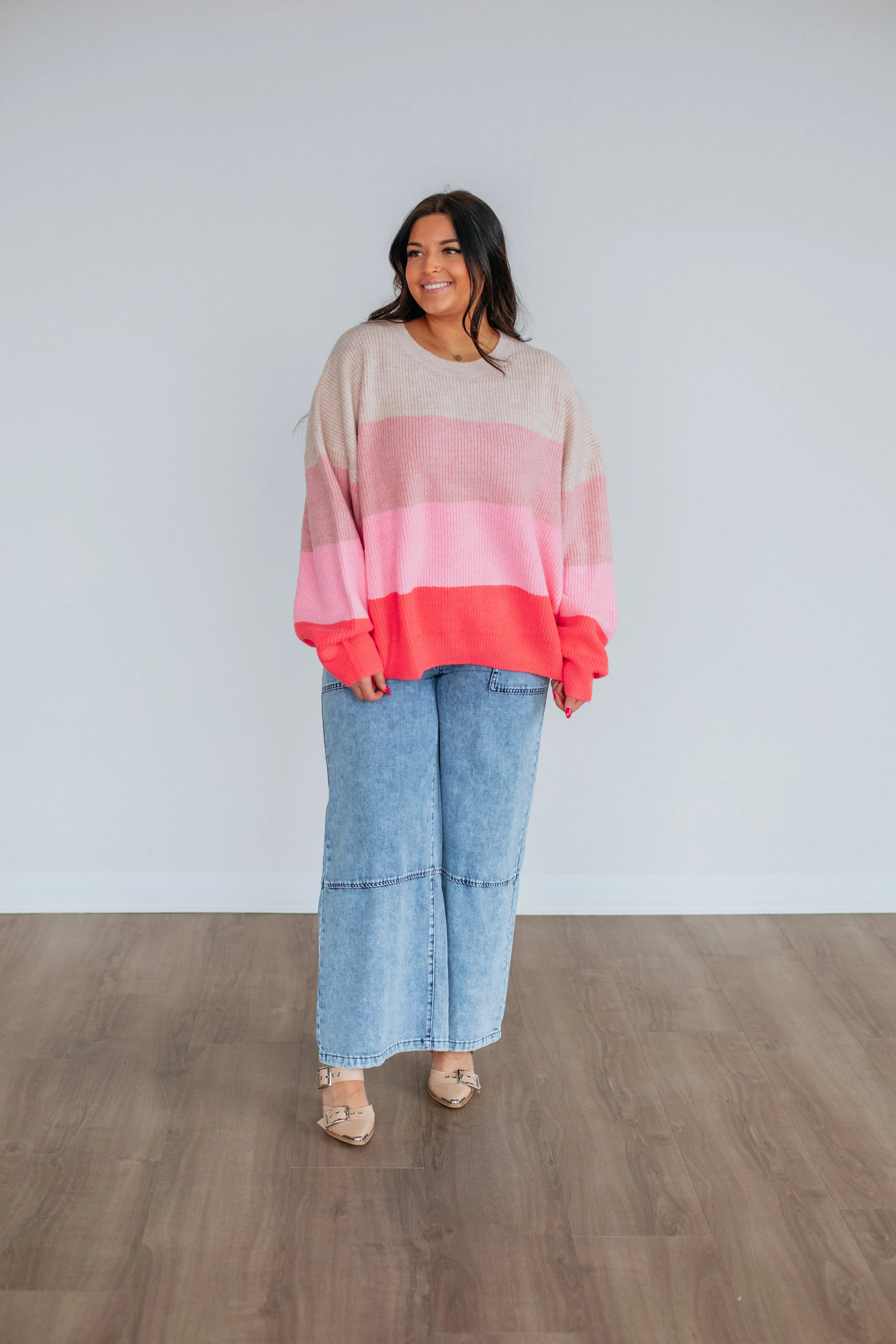 Annie Striped Sweater,Women Sweater
