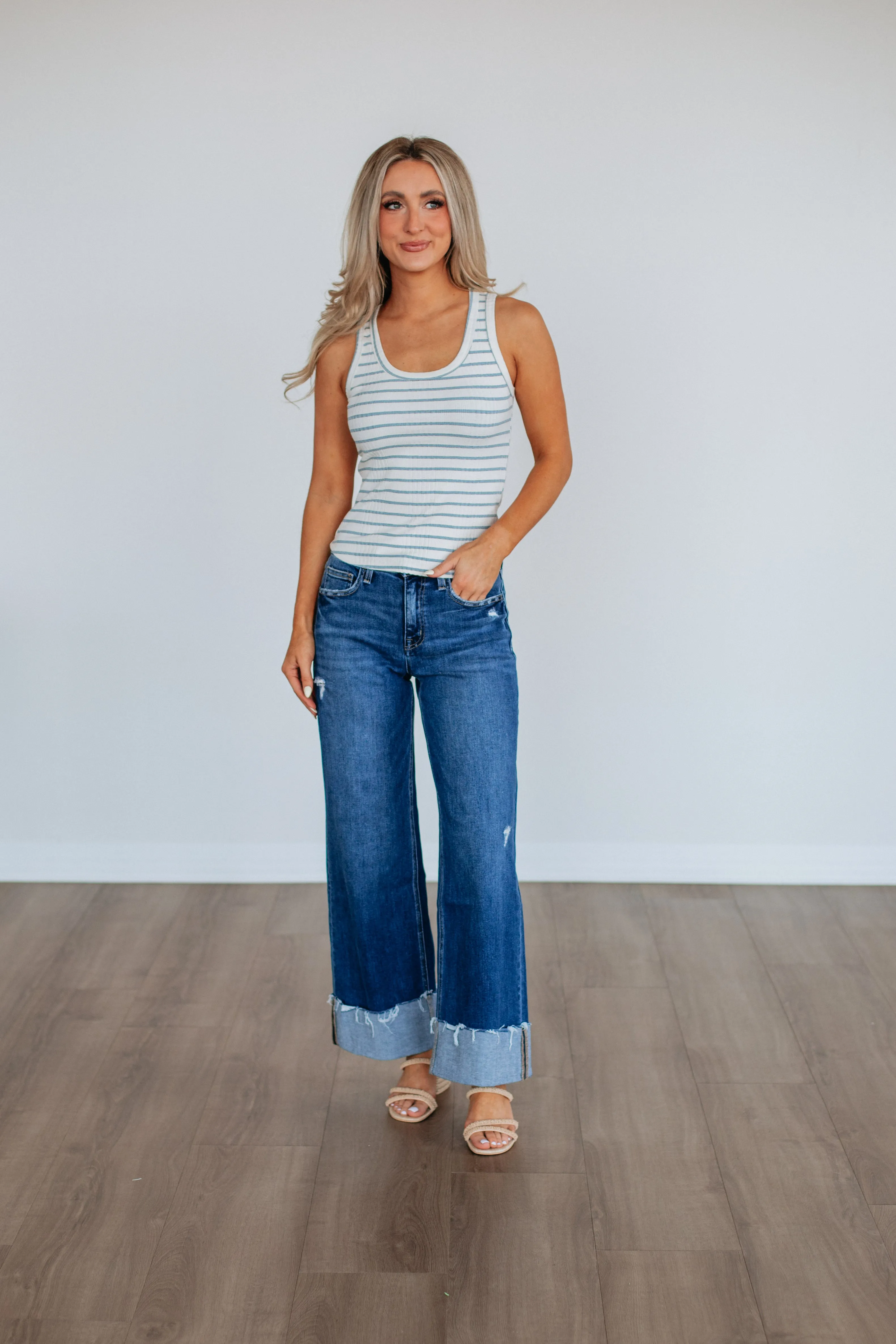 Ansley Striped Tank - Cloud Mix,Women Tank