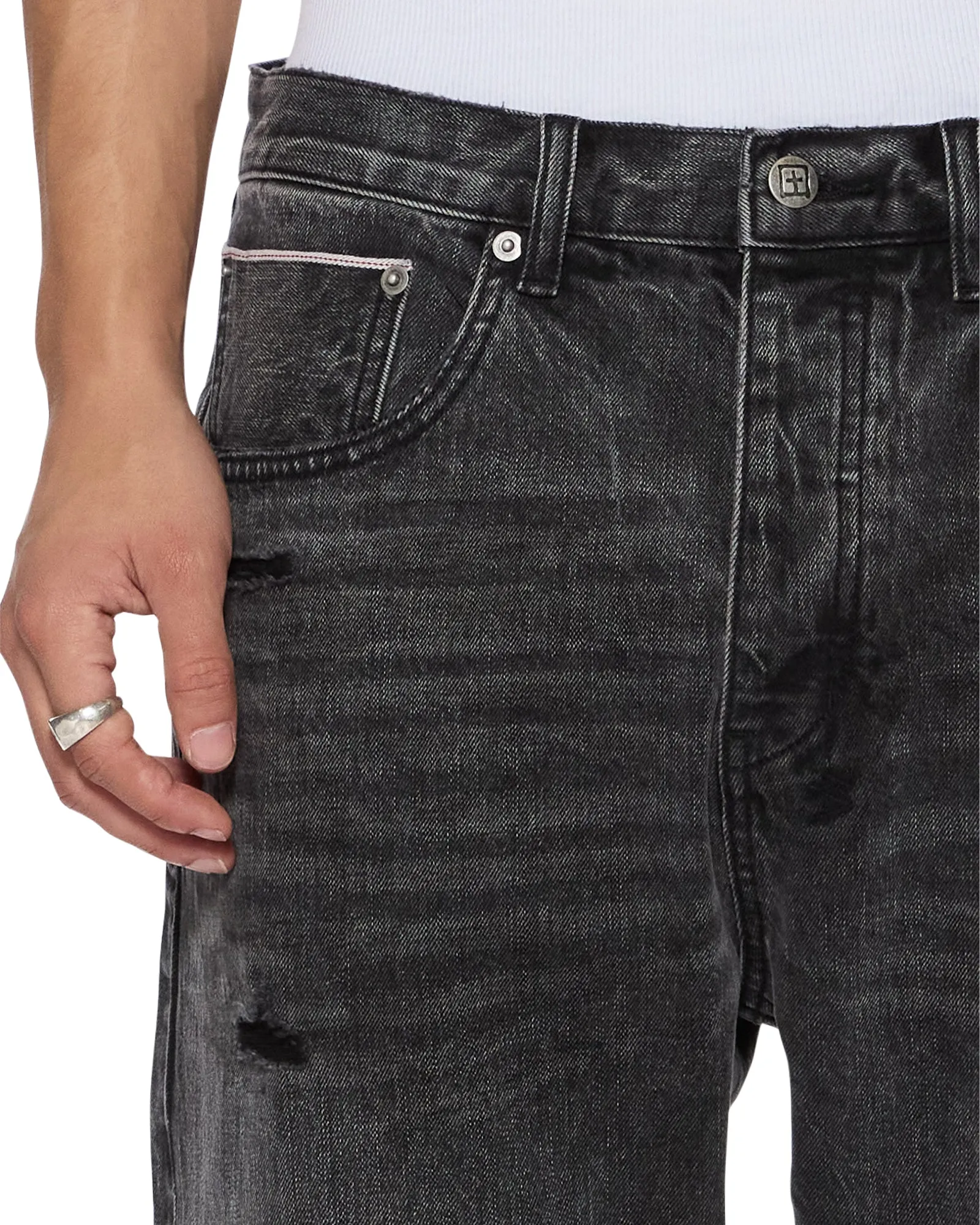 ANTI K SELVEDGE REPLIKA BLACK,Jeans