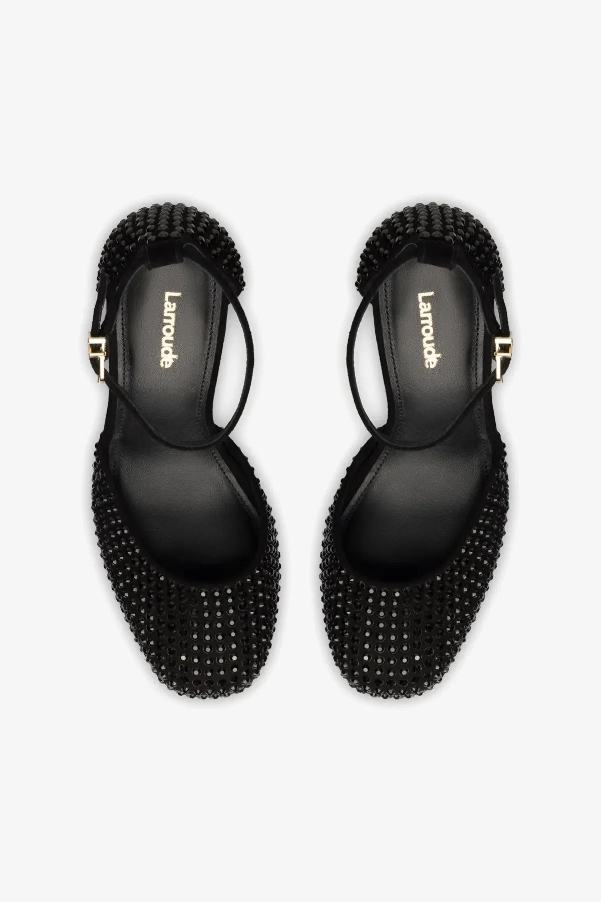 Ari Crystal Pump In Monochrome Black Suede,Women Heel