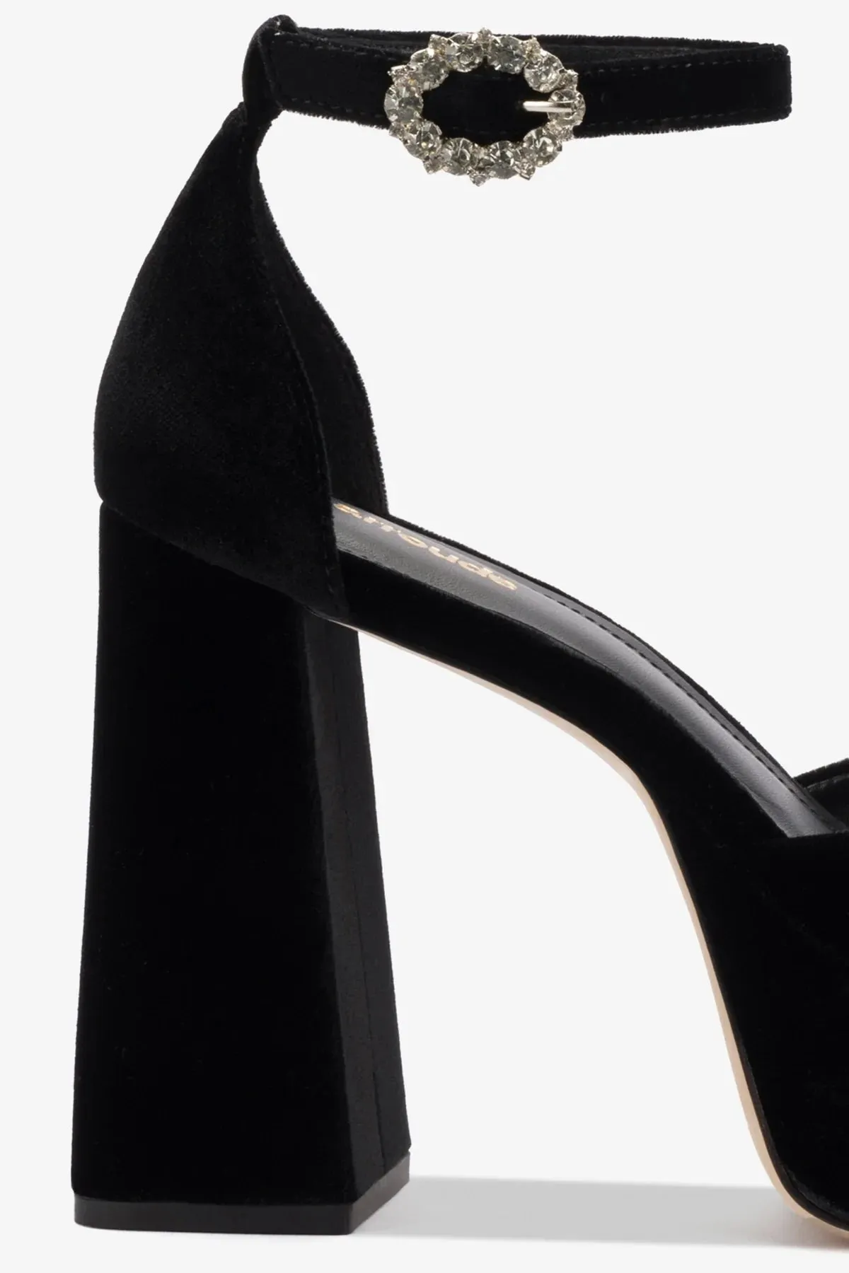 Ari Pump In Black Velvet,Women Heel