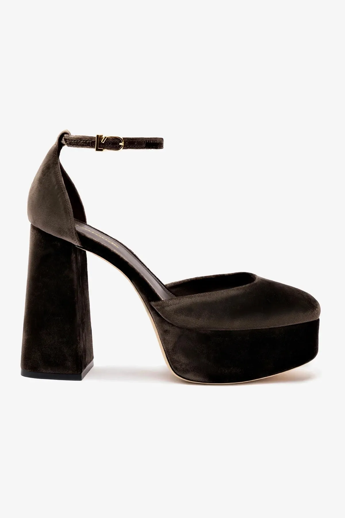 Ari Pump In Expresso Velvet,Women Heel