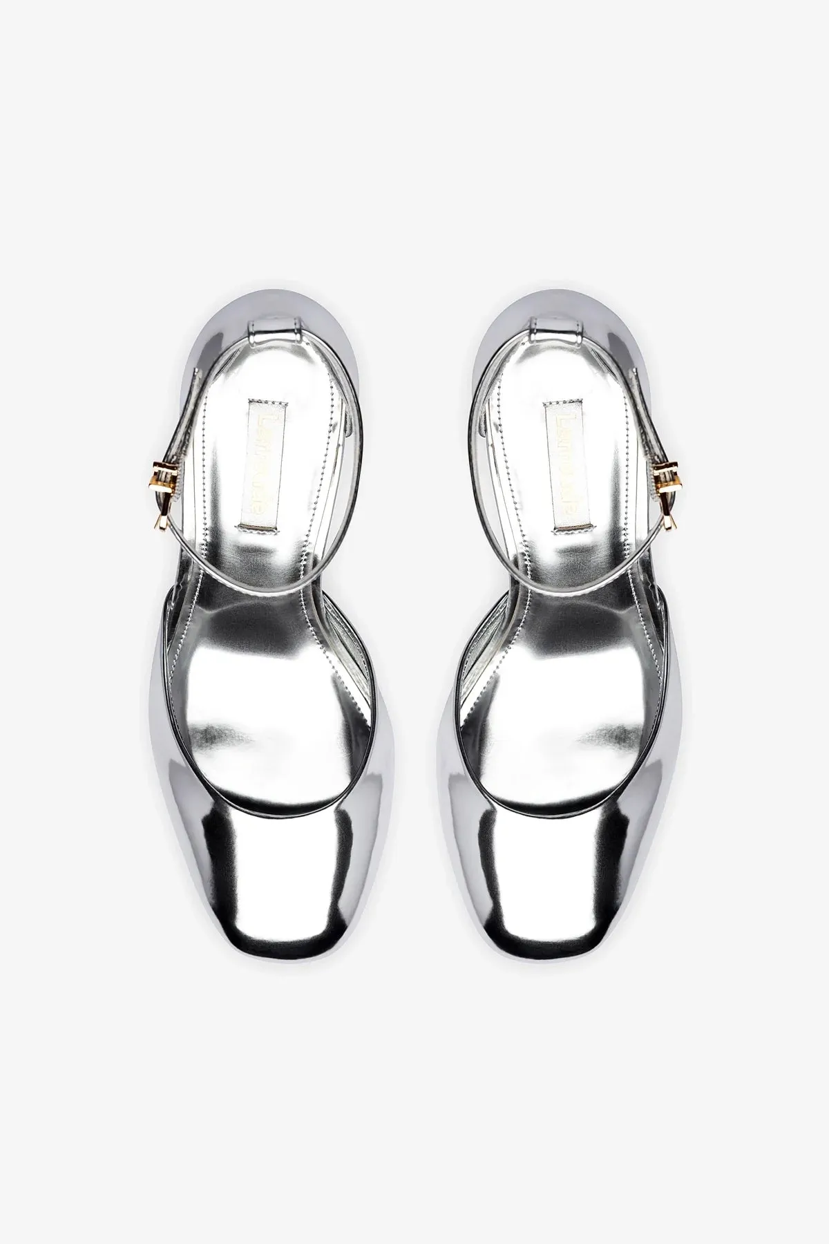 Ari Pump In Silver Specchio,Women Heel