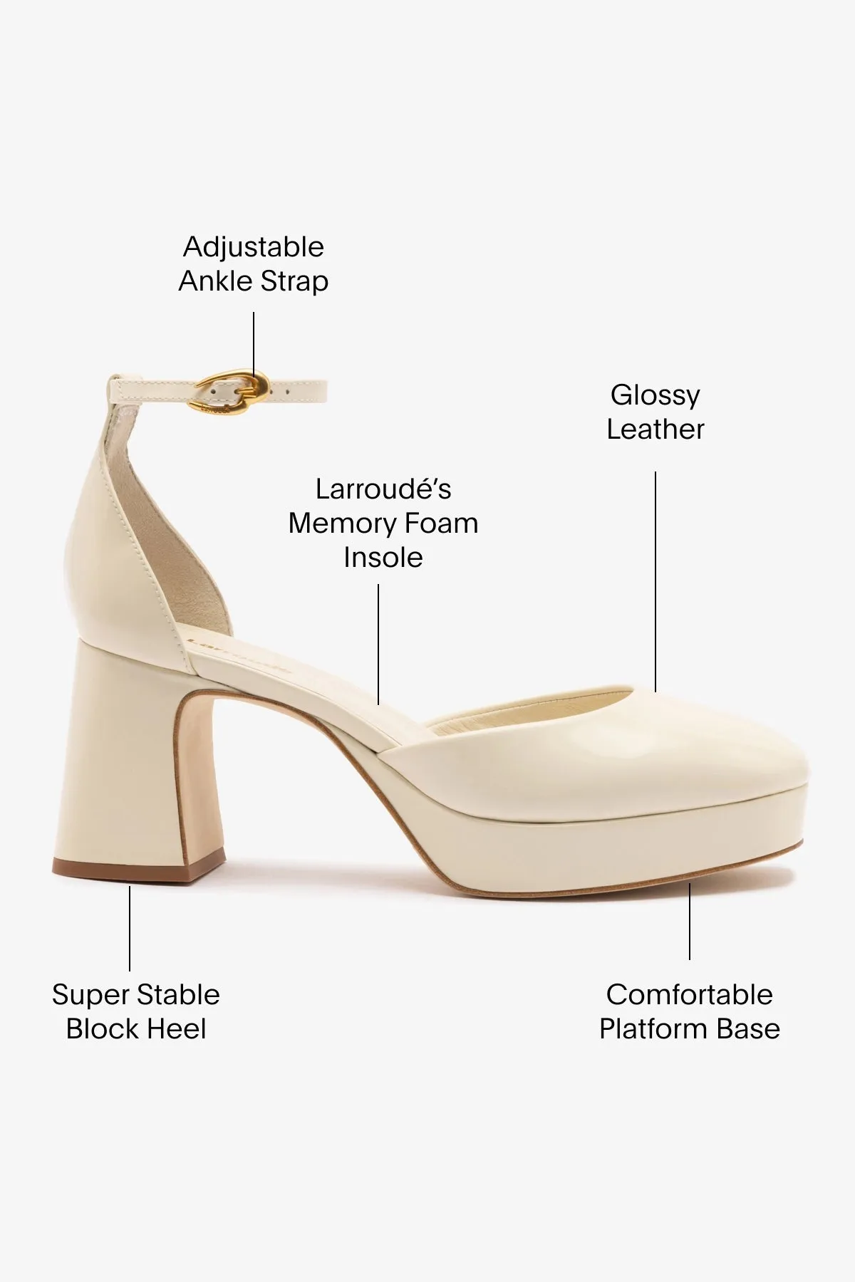 Ari Verona Low Pump In Ivory Box Leather,Women Heel