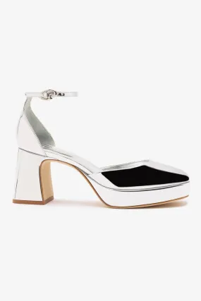 Ari Verona Low Pump In Silver Specchio,Women Heel