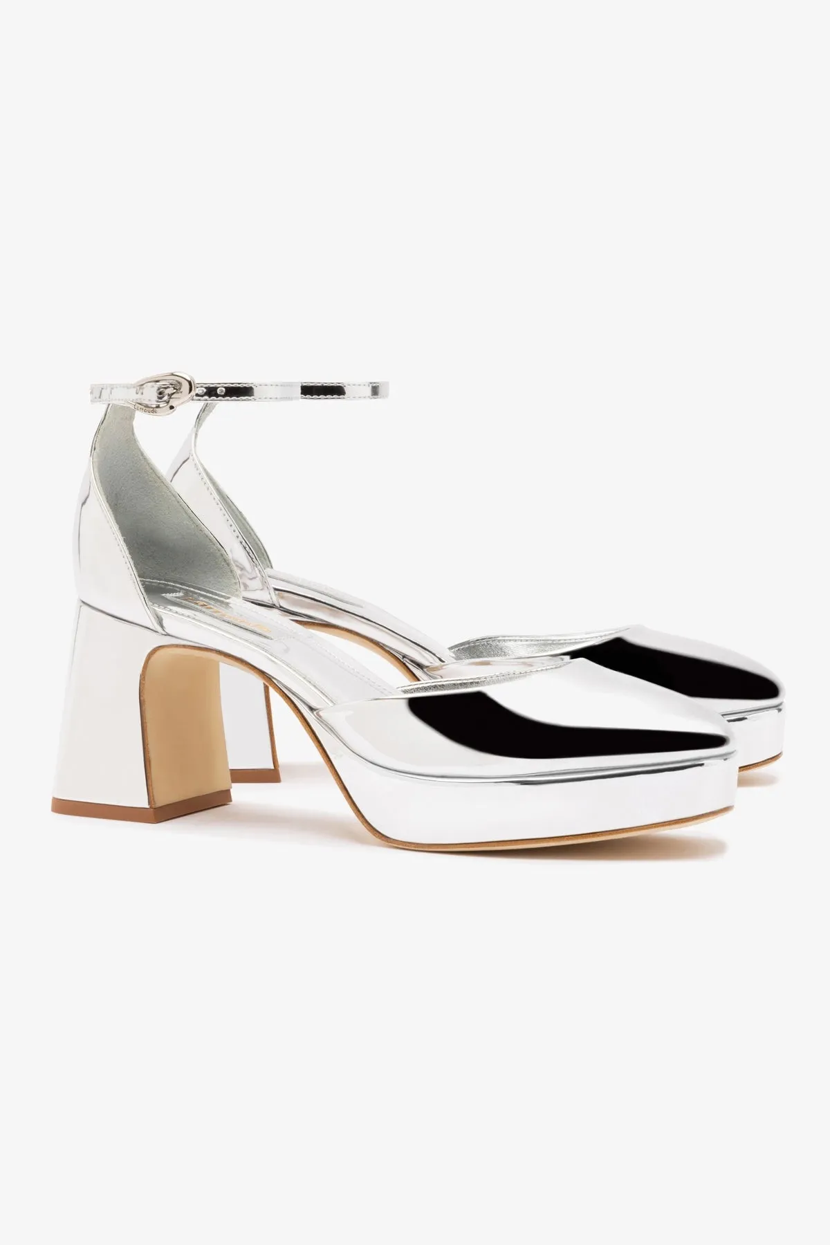Ari Verona Low Pump In Silver Specchio,Women Heel