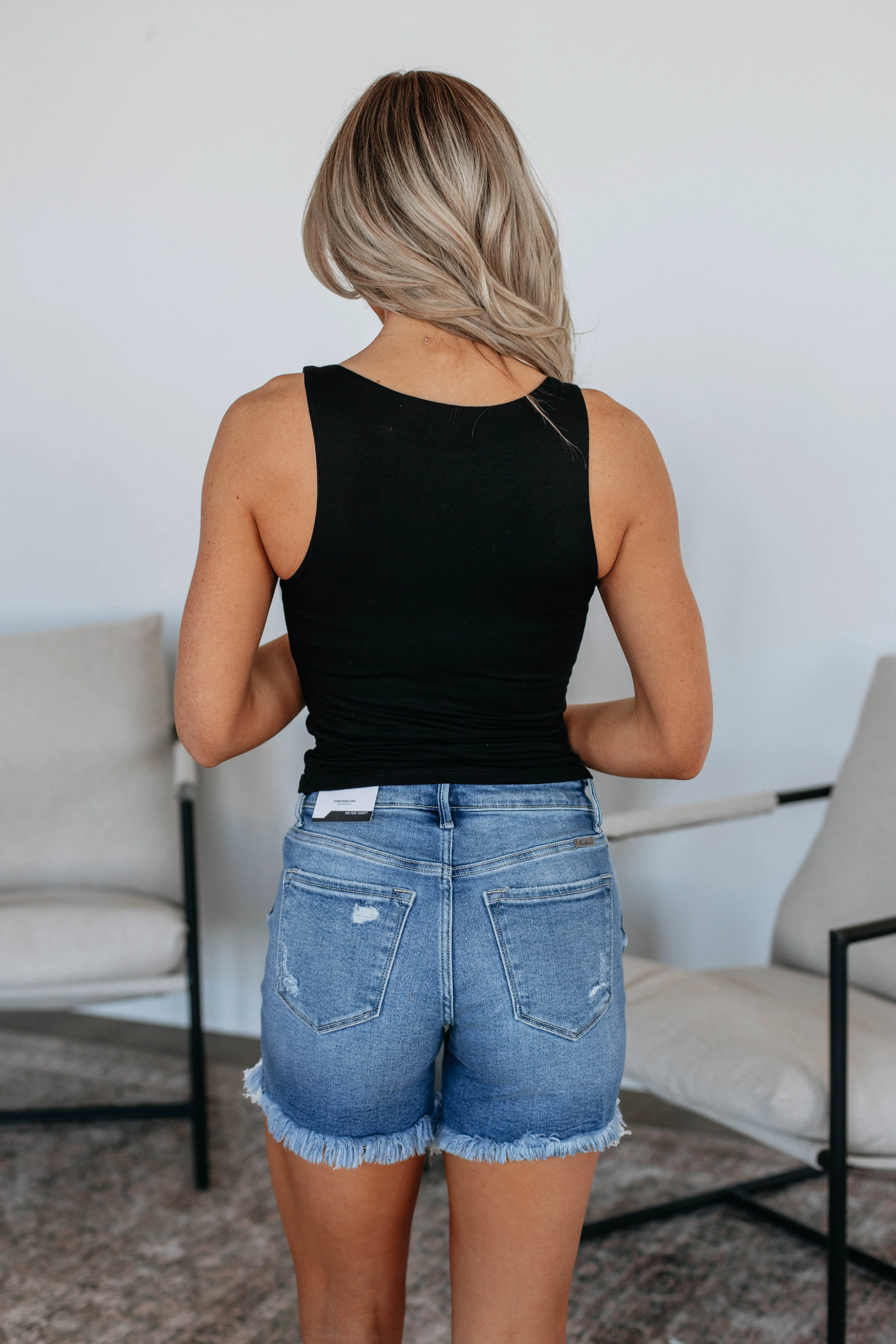 Ariel Basic Tank - Black,Women Tank