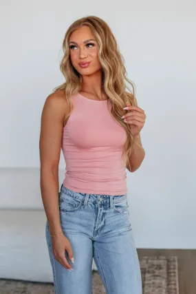 Ariel Basic Tank - Blush,Women Tank