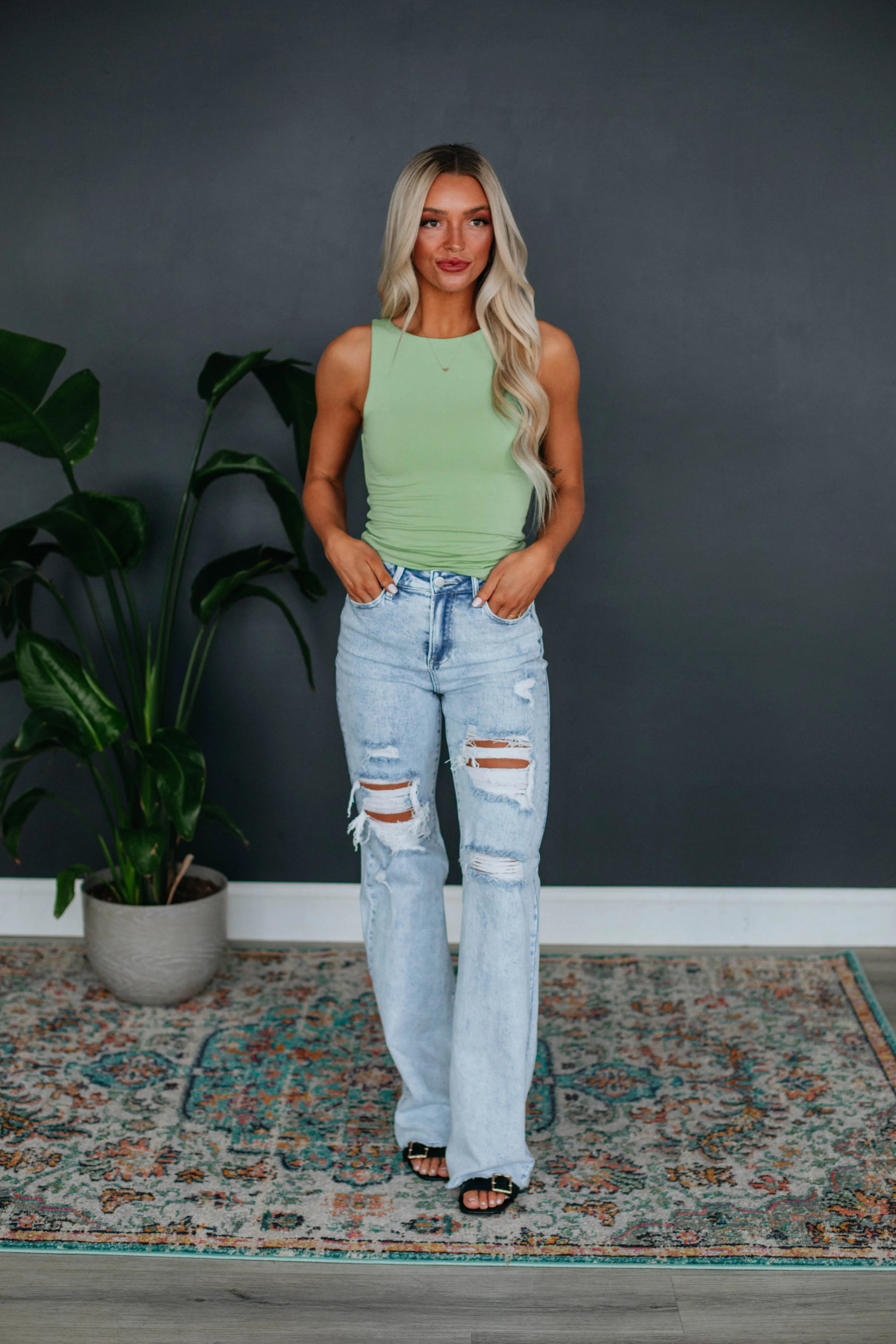 Ariel Basic Tank - Sprout,Women Tank