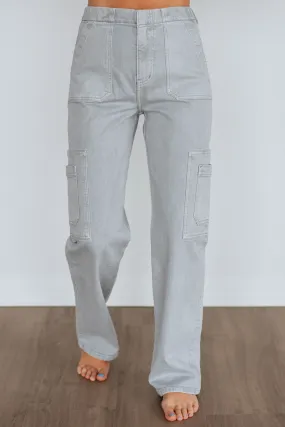 Aubrey KanCan Jeans - Grey,Jeans Women