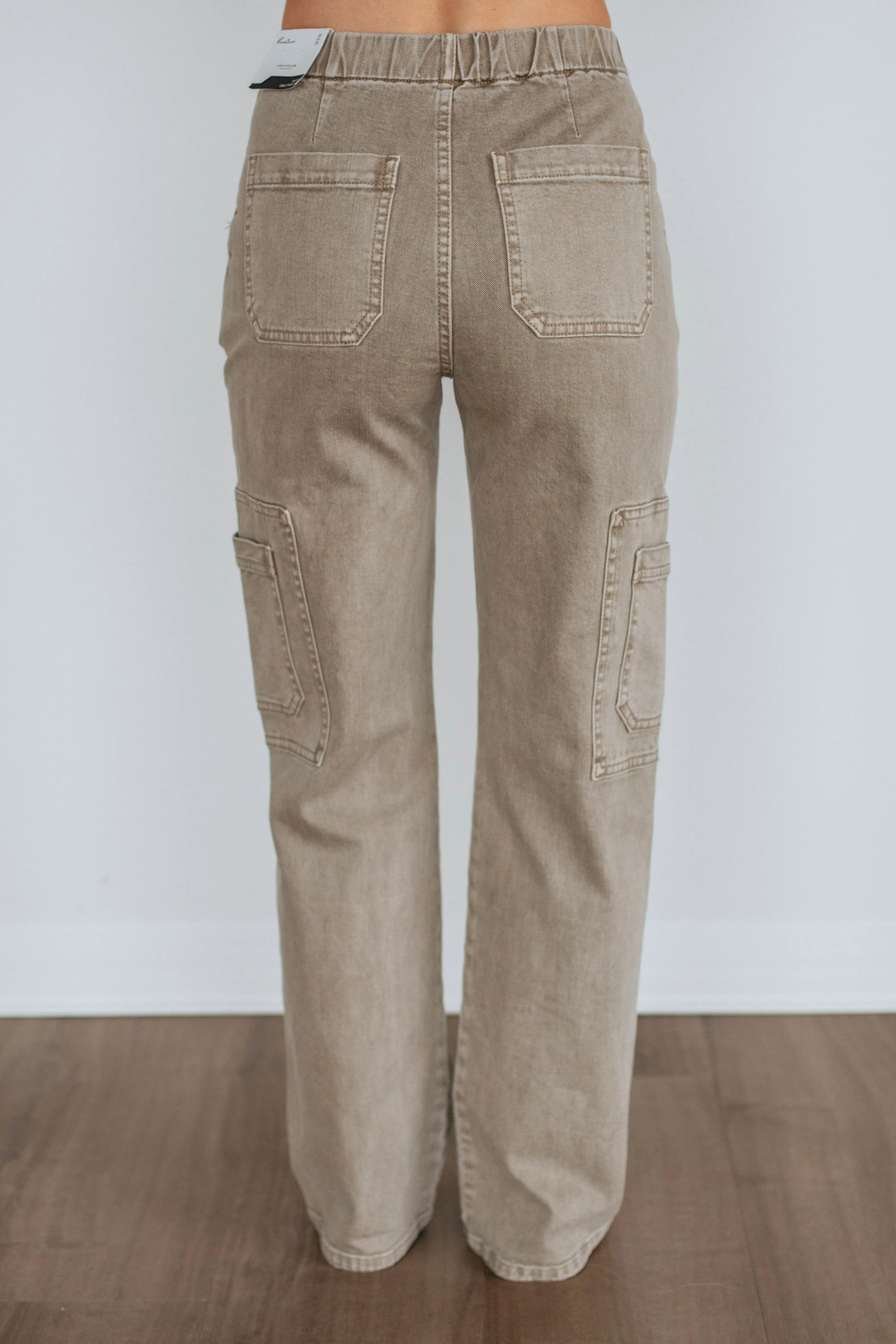 Aubrey KanCan Jeans - Khaki,Jeans Women