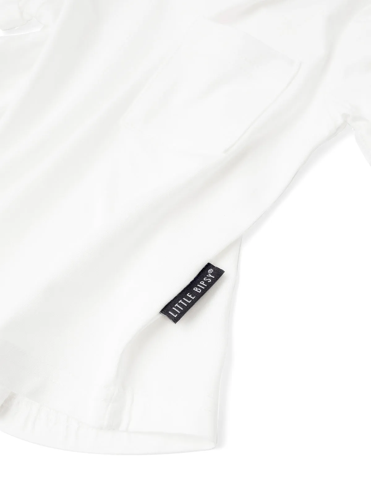 Bamboo Pocket Tee - Off White,Kids