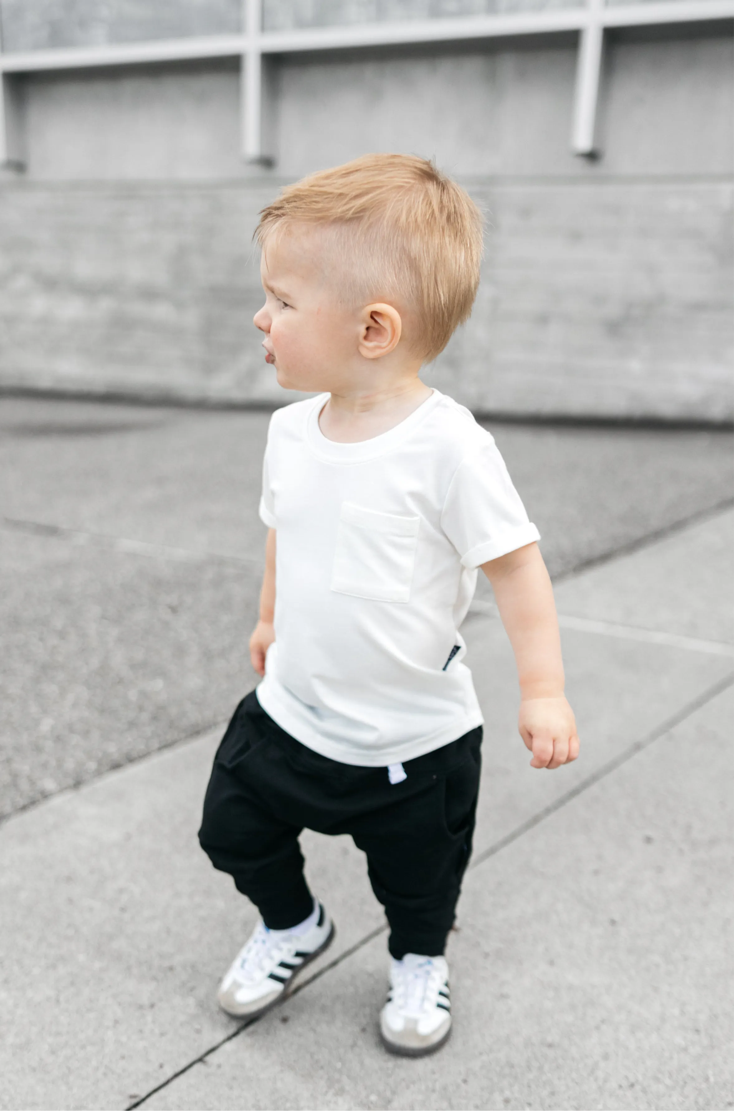 Bamboo Pocket Tee - Off White,Kids