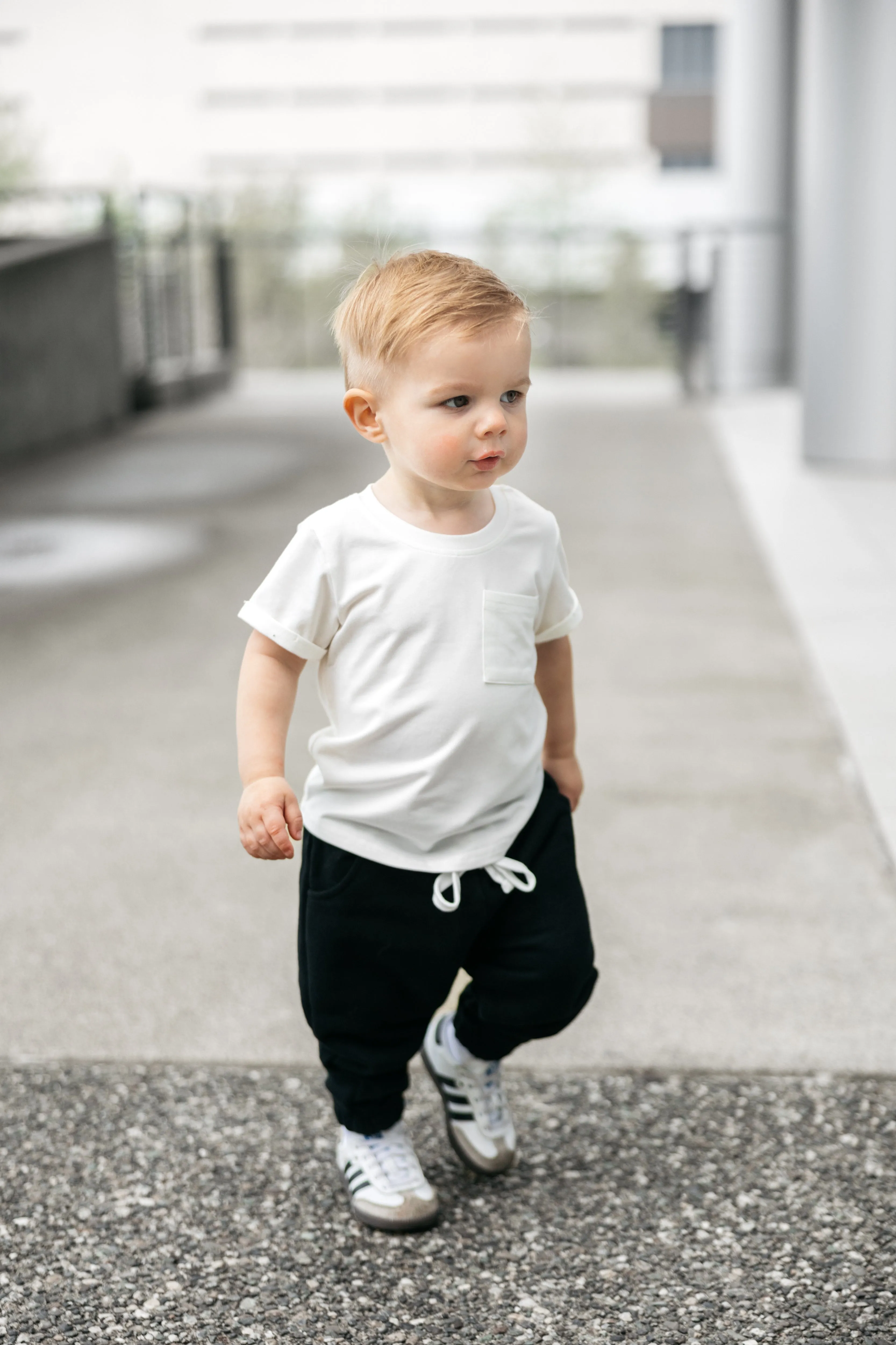 Bamboo Pocket Tee - Off White,Kids