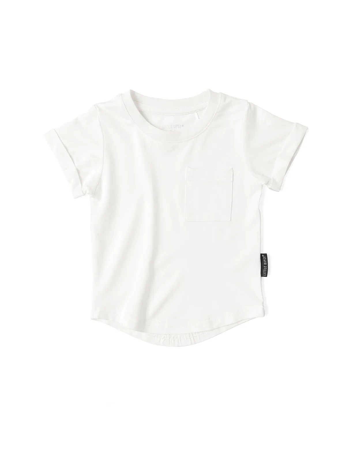Bamboo Pocket Tee - Off White,Kids