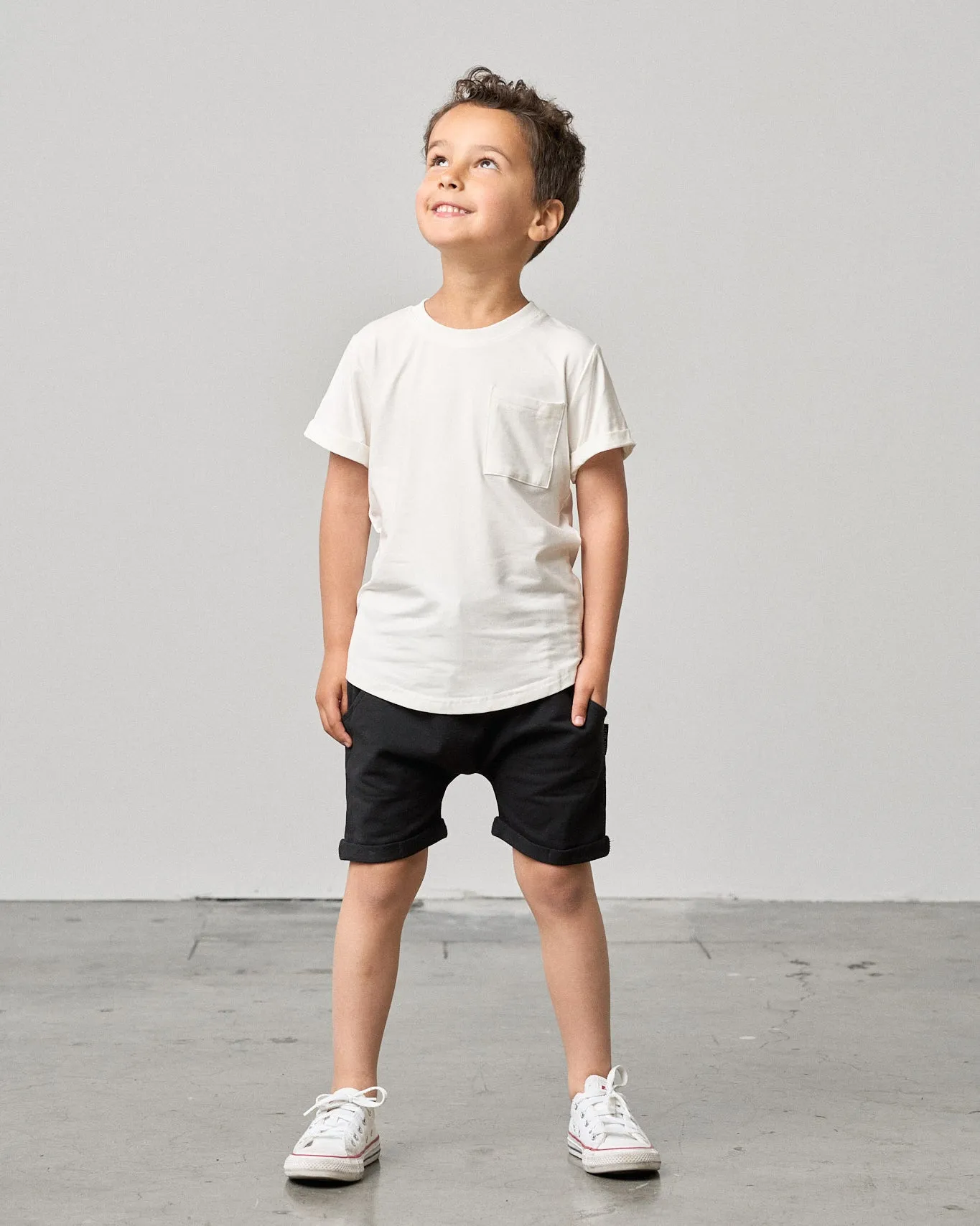 Bamboo Pocket Tee - Off White,Kids