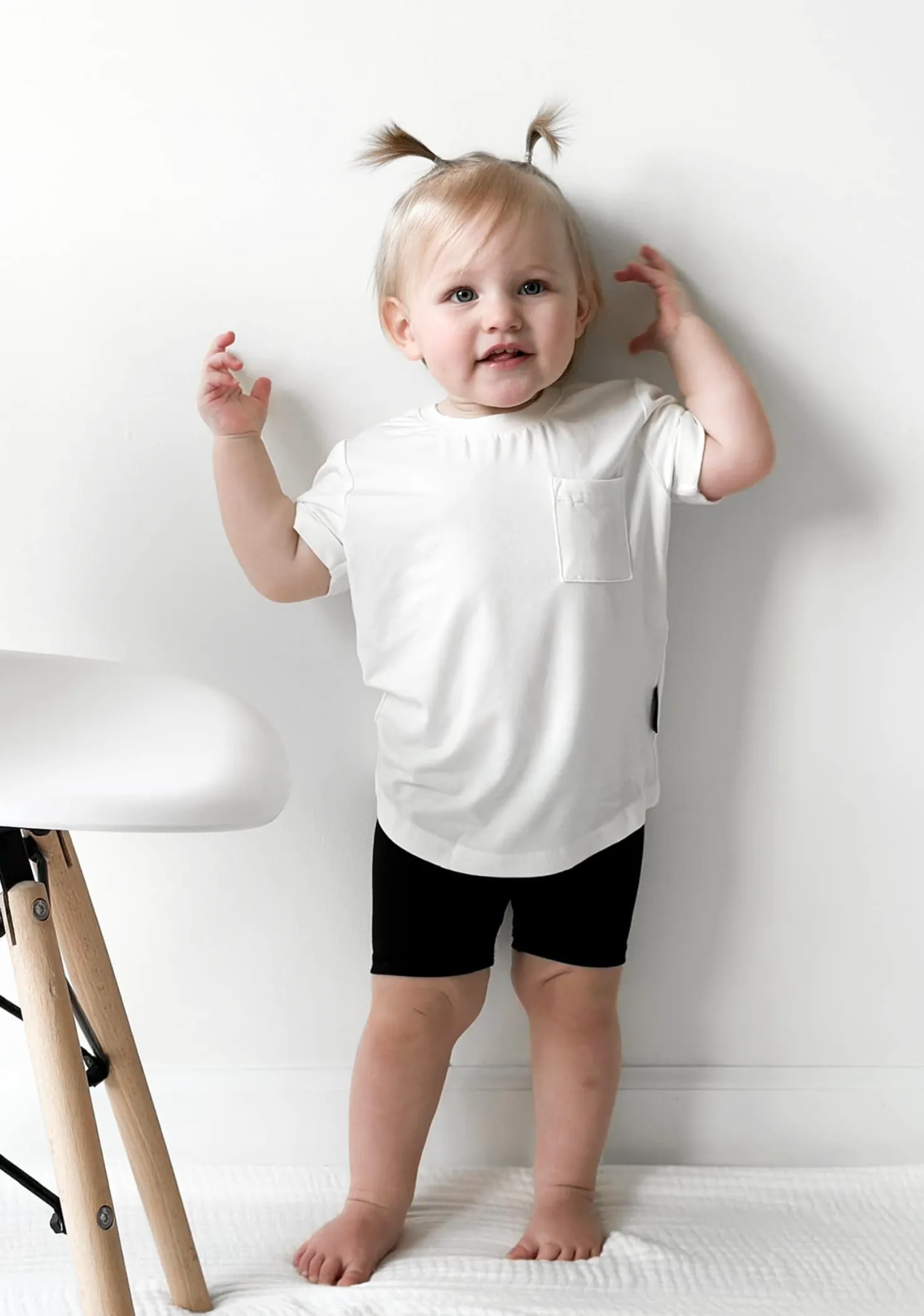 Bamboo Pocket Tee - Off White,Kids
