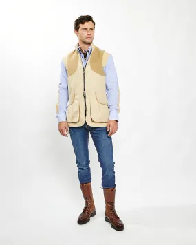Banks Field Vest in Tan Nylon,Men