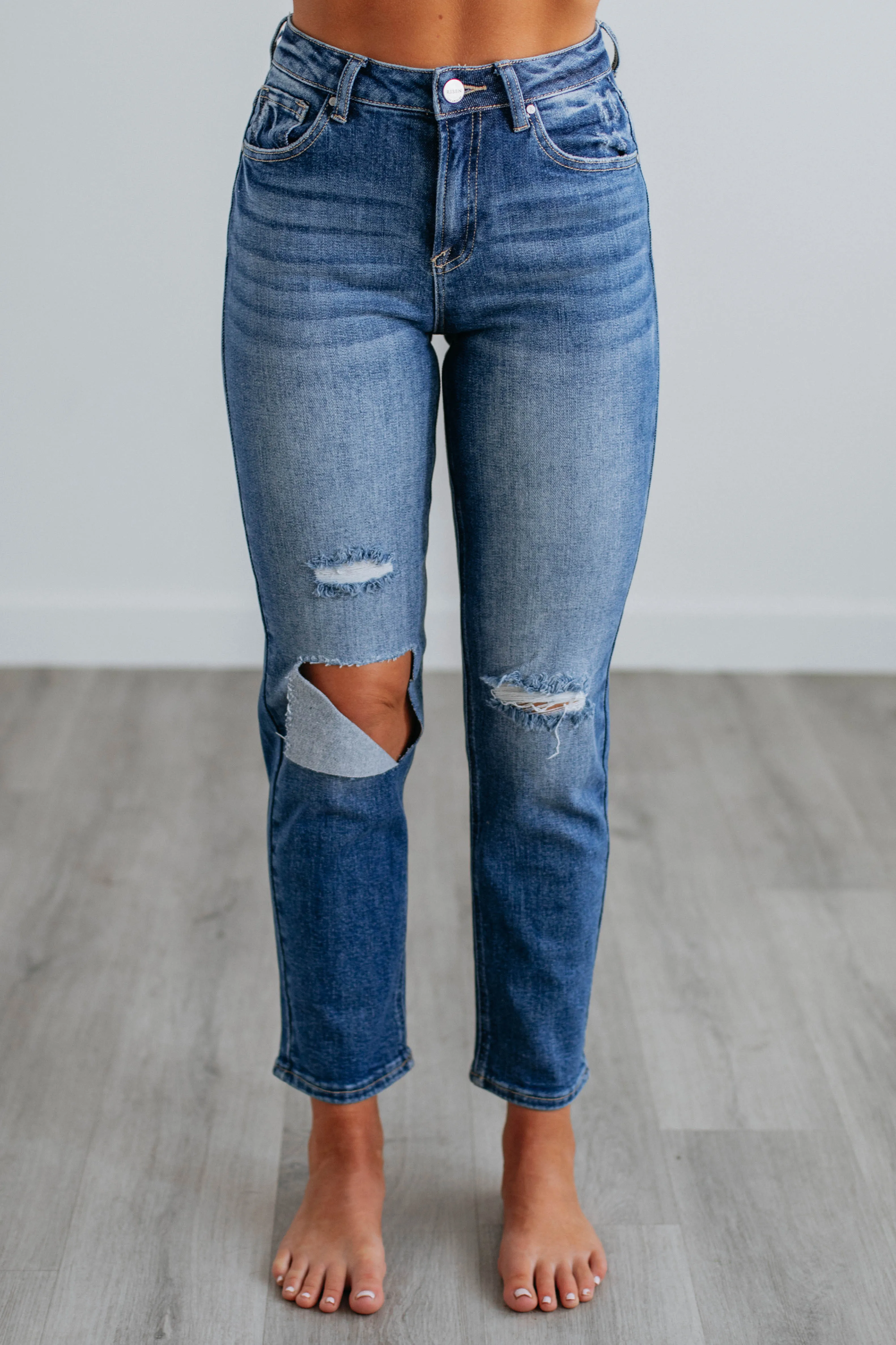 Beau Risen Jeans - Medium Wash,Jeans Women