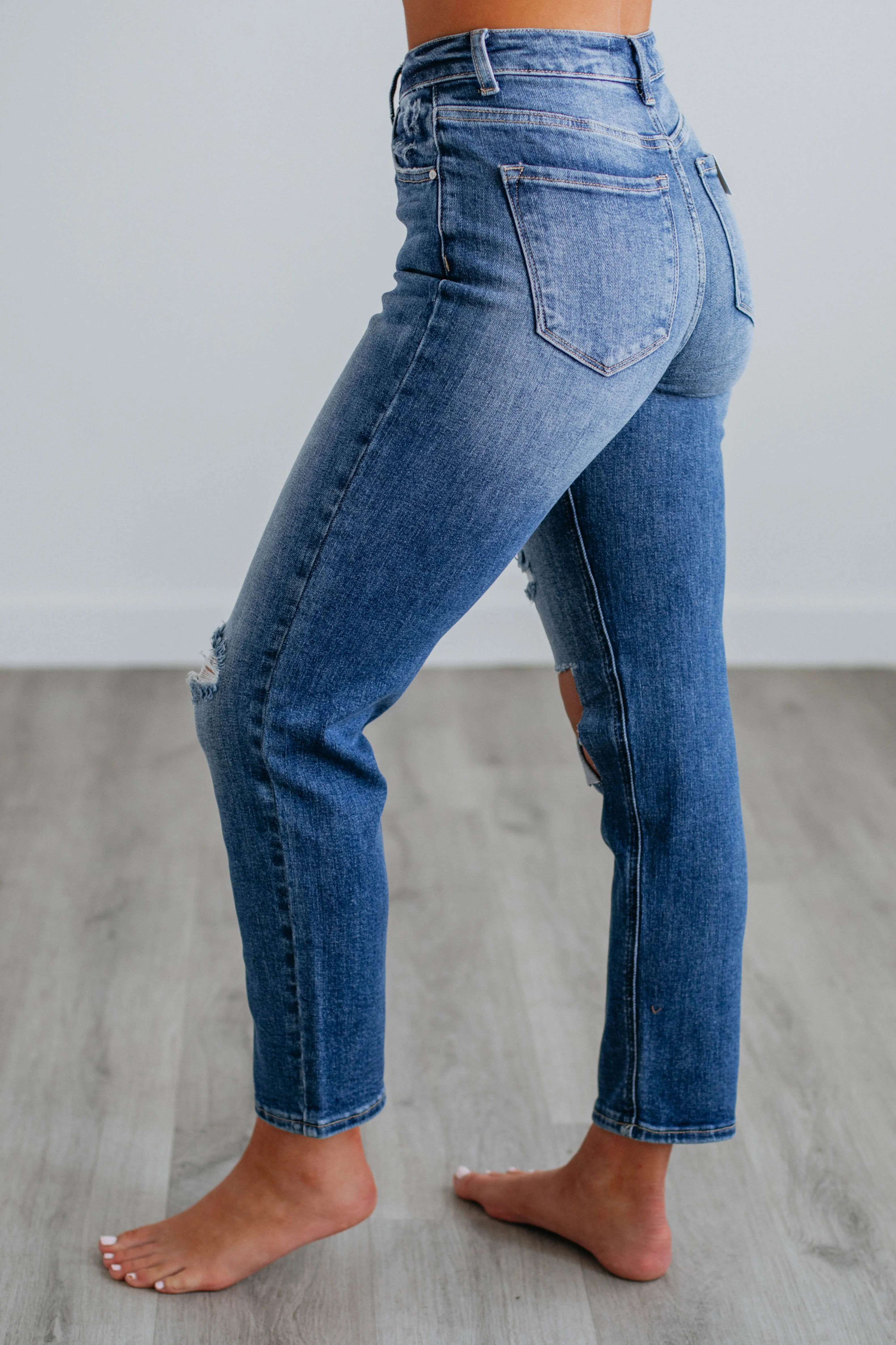 Beau Risen Jeans - Medium Wash,Jeans Women