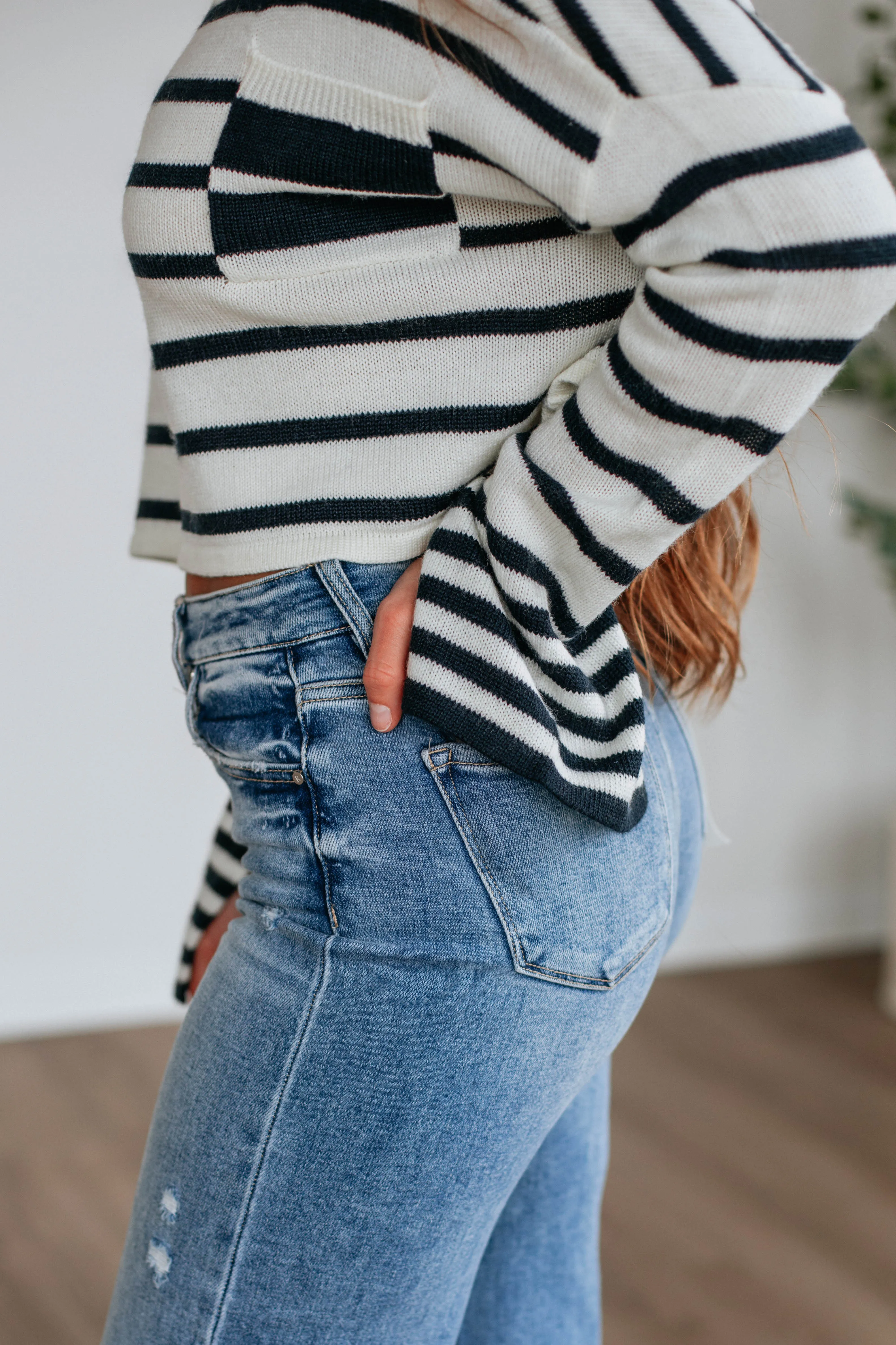 Bekah Striped Sweater,Women Sweater
