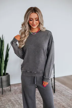 Berlin Sweatshirt - Charcoal,Women Sweater