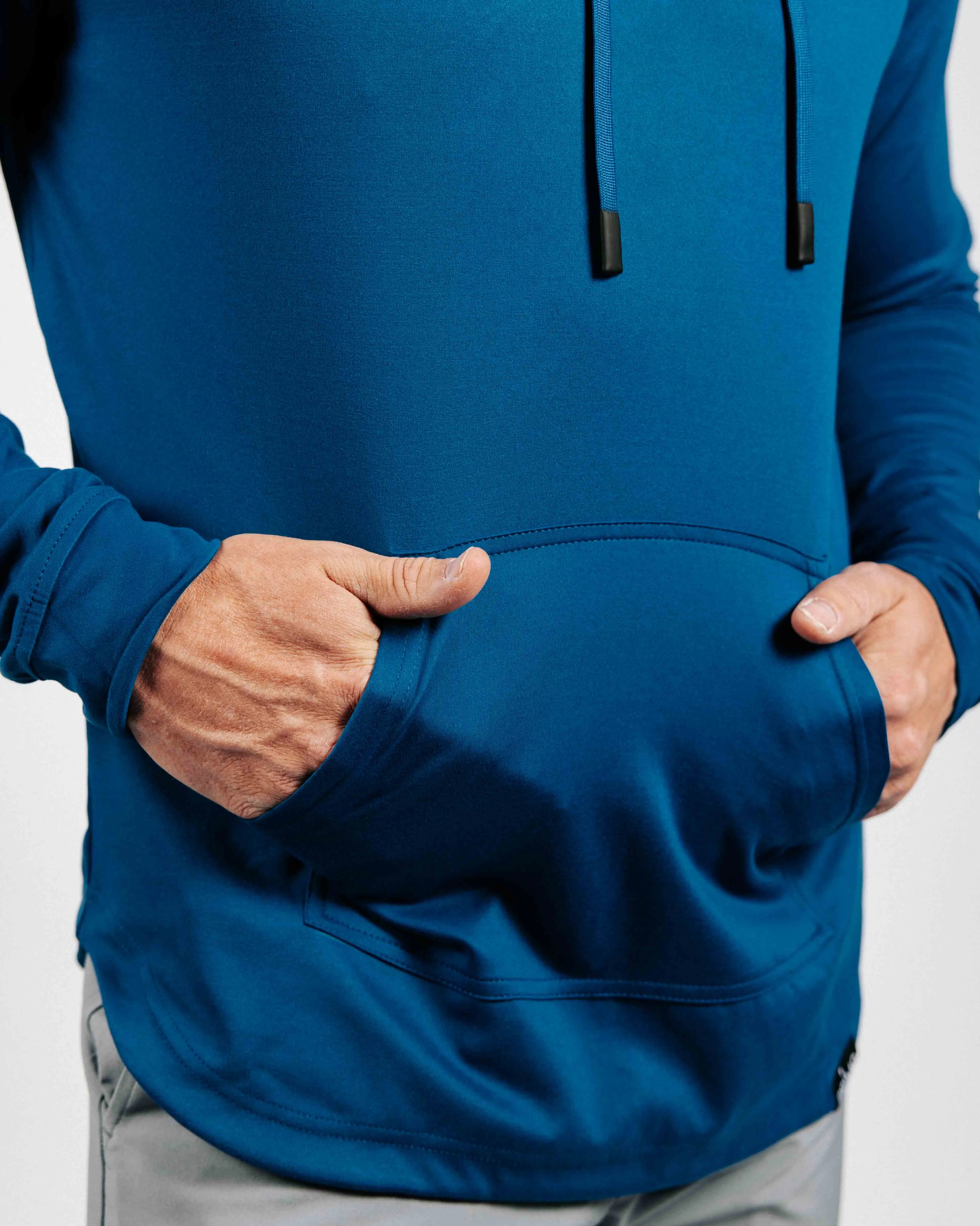 Big Blue Golf Hoodie,Men