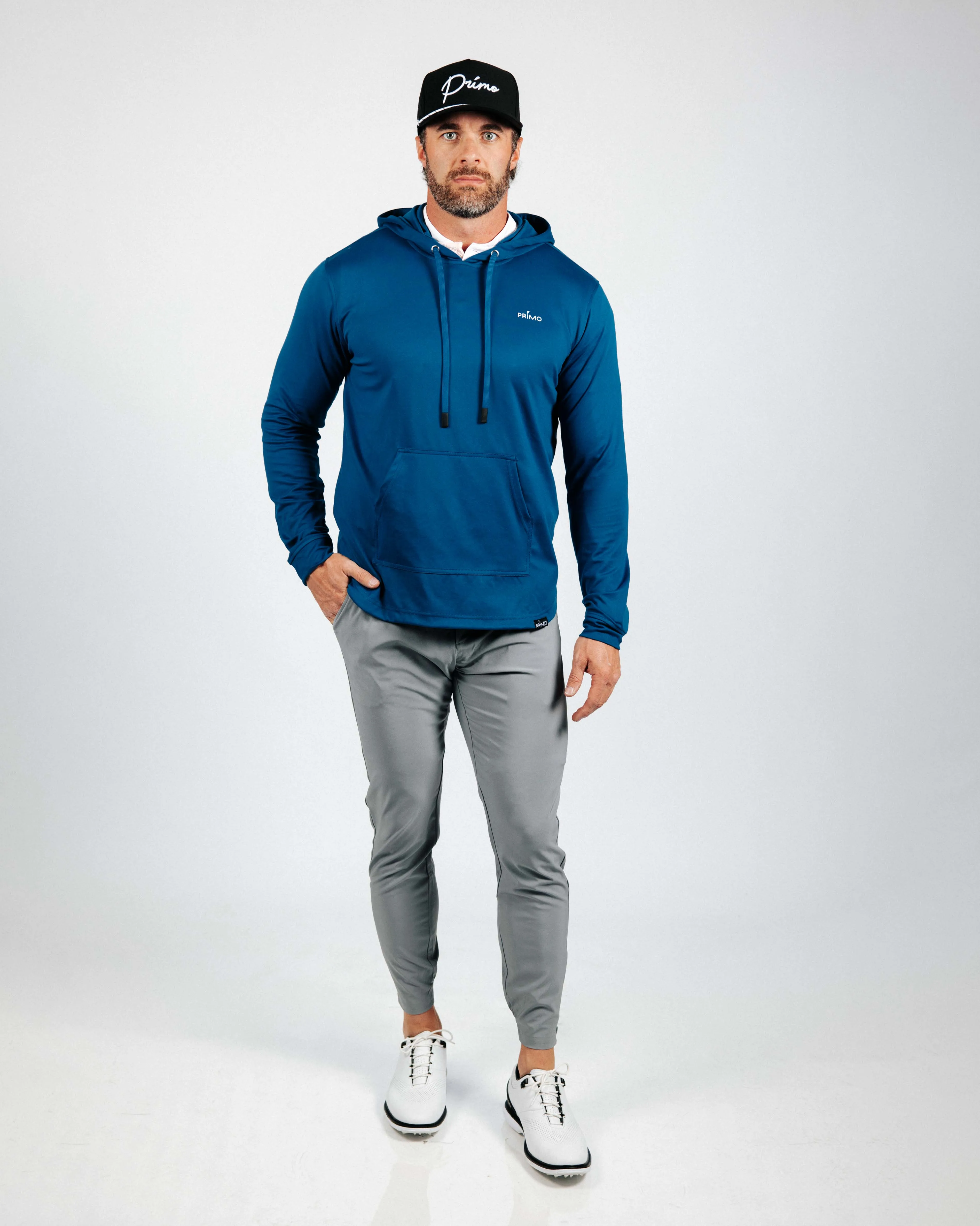 Big Blue Golf Hoodie,Men