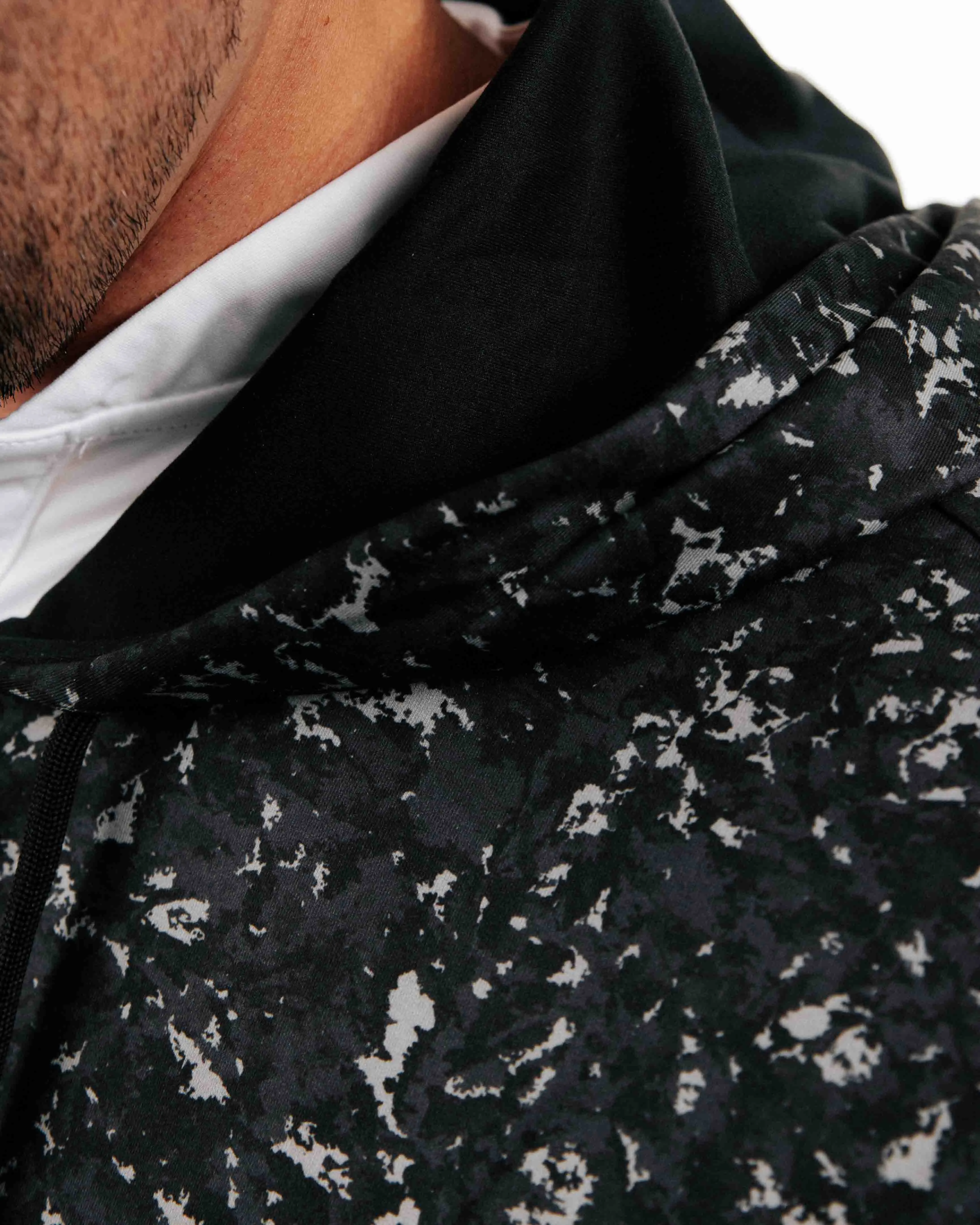 Black Camo Golf Hoodie,Men