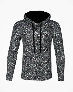 Black Stained Glass Golf Hoodie,Men