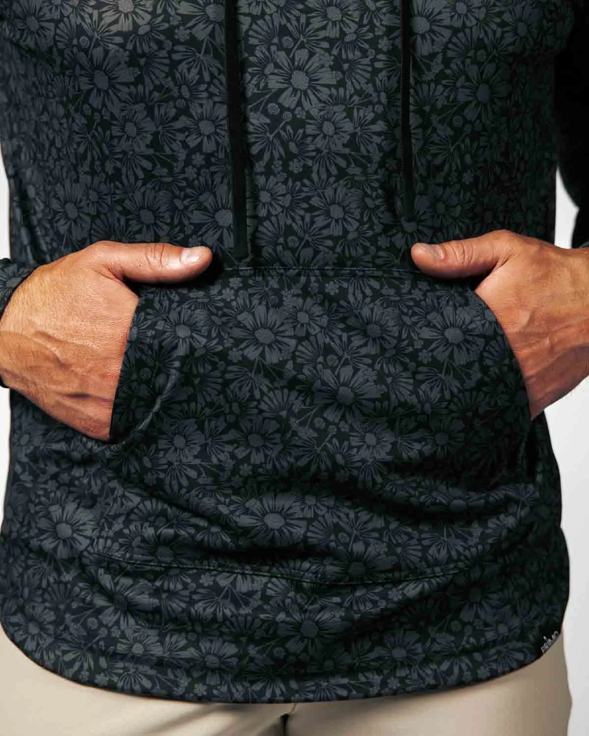 Black Sunflower Golf Hoodie,Men