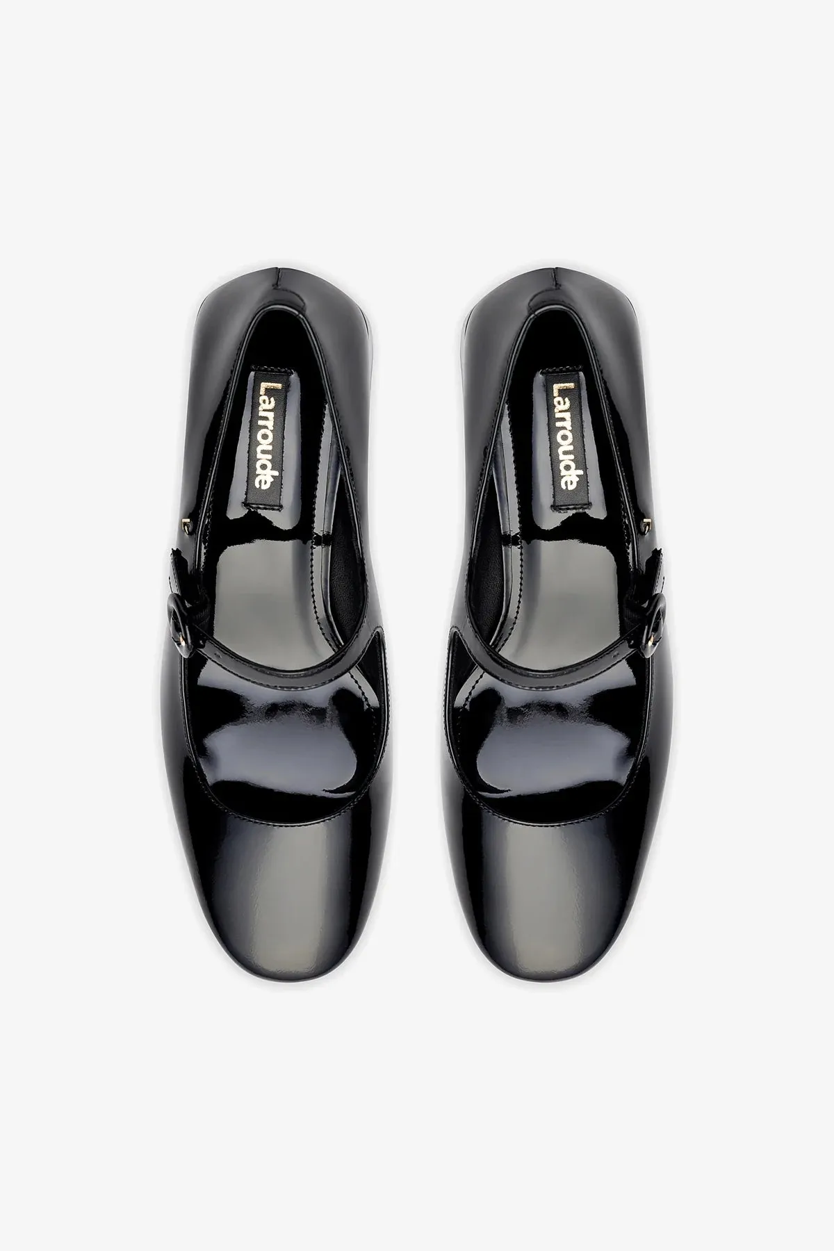Blair Block Pump In Black Patent,Women Heel