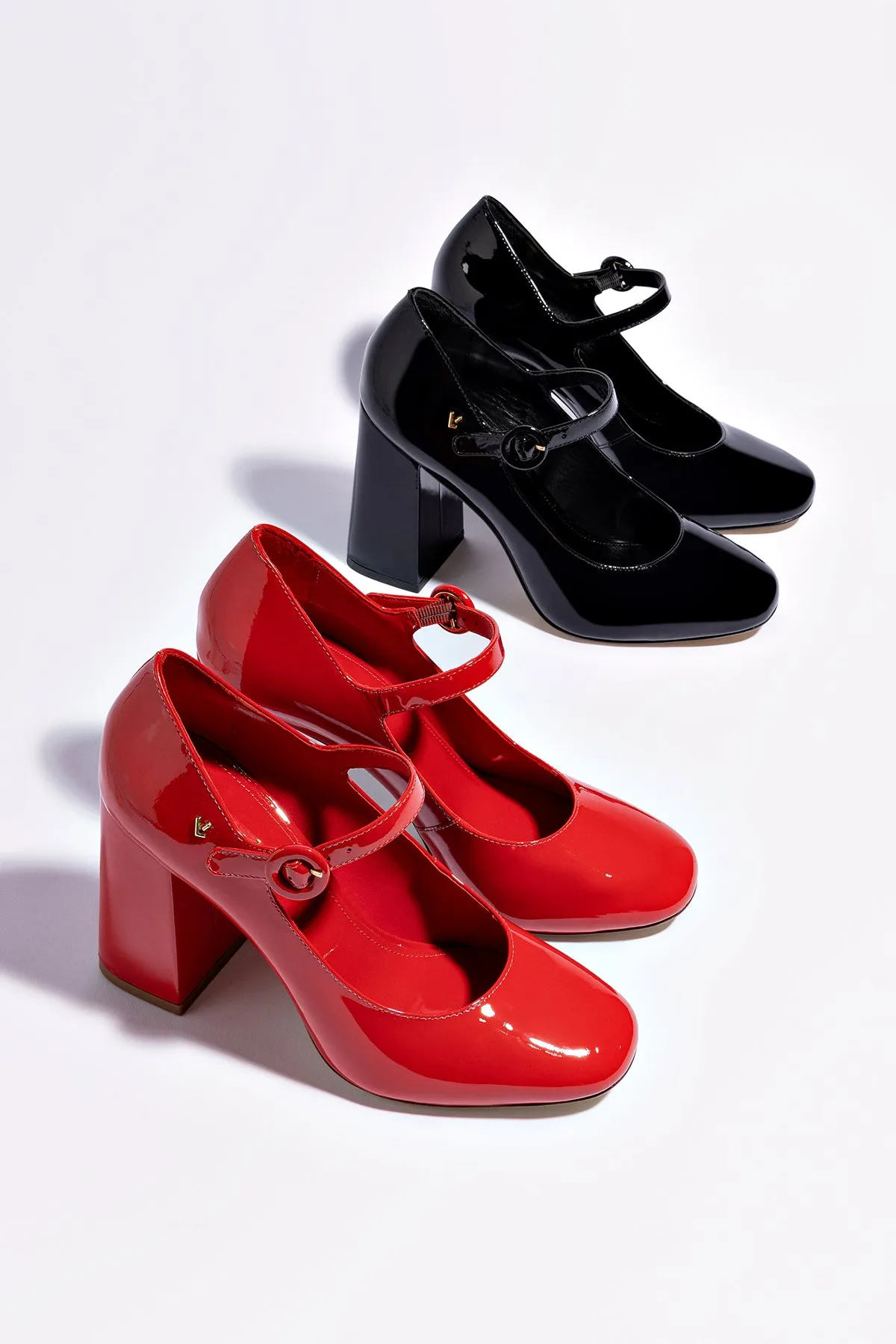 Blair Hi Pump In Black Patent Leather,Women Heel