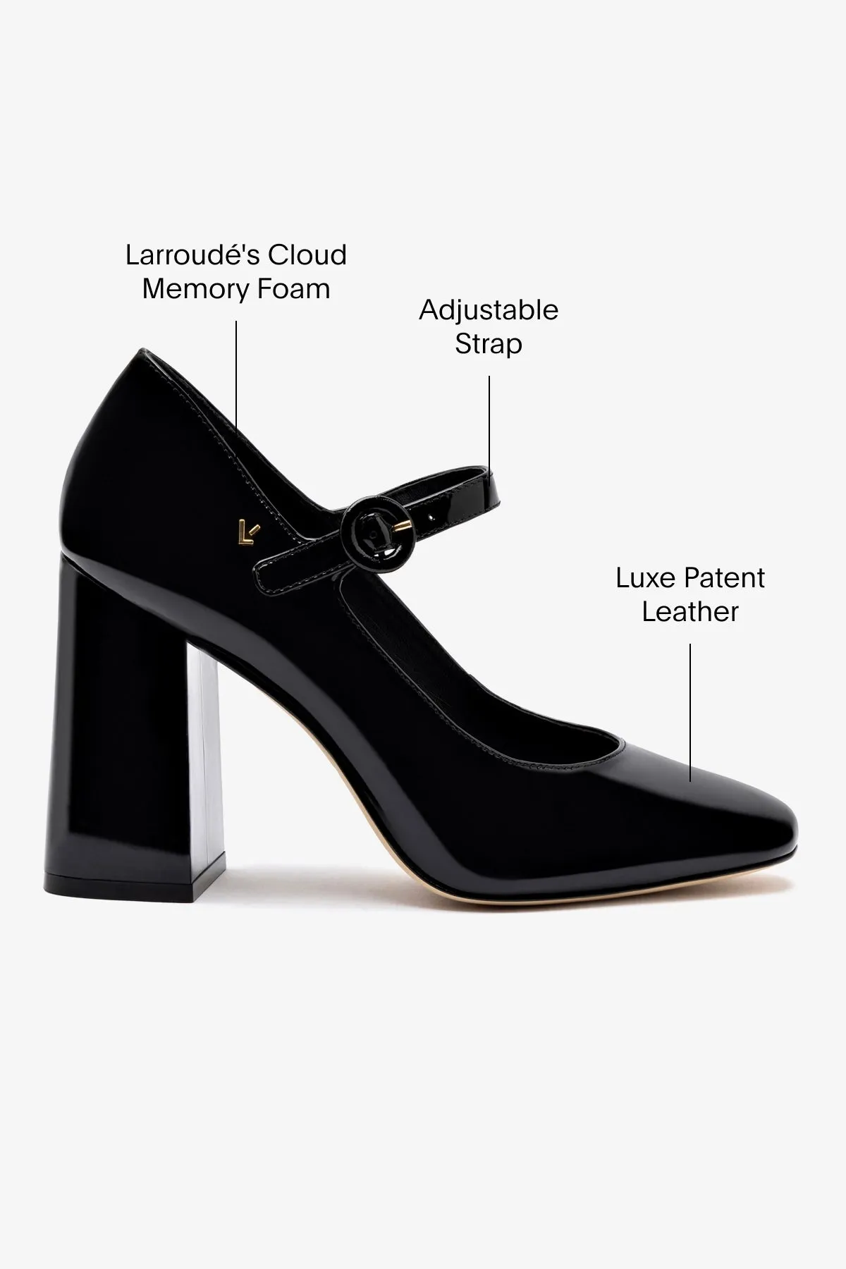 Blair Hi Pump In Black Patent Leather,Women Heel