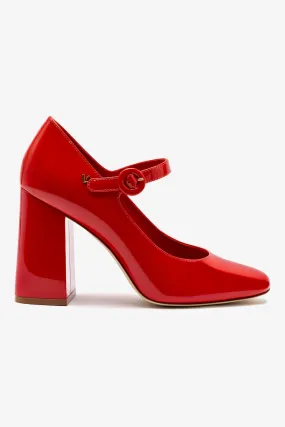 Blair Hi Pump In Scarlet Patent Leather,Women Heel
